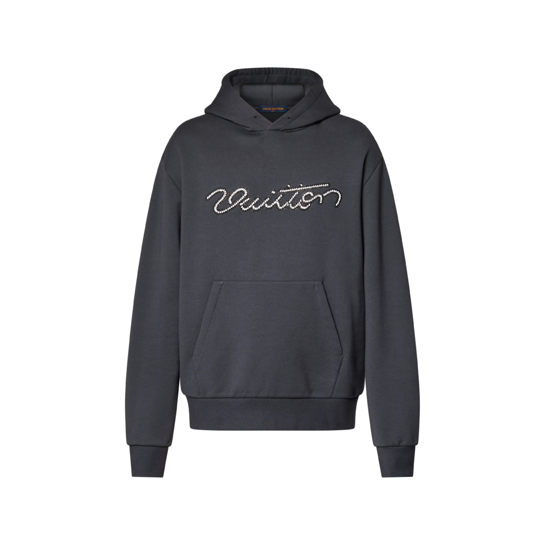 Embellished Signature Hoodie - Men - Ready-to-Wear | LOUIS VUITTON ®